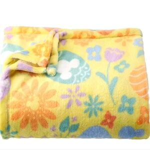 Disney Mickey Mouse Yellow and Purple Plush Throw